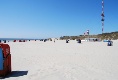 Am Südstrand - sonnig, aber kaum Leute am Strand