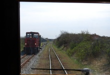 Unterwegs zum Hafen - die Kleinbahn kommt
