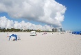 Am Strand von Miami Beach