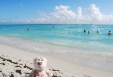 Ich bin am Strand von Miami Beach!