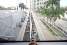 Ich fahre mit dem Metromover!