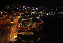 Clearwater Beach bei Nacht - von unserem Balkon aus