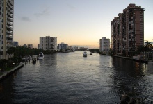 Abends an den Kanälen von Ft. Lauderdale