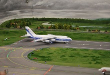 Die Antonov rollt zum Start