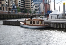 Der Museumshafen mit ein paar Museumsschiffen