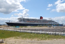 Ist schon um einiges größer als das Schiff, mit dem ich unterwegs war