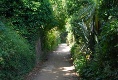 Am Anfang des Corbier Railway Walk....