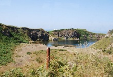 Unterwegs mit der Alderney Railway - ein kleiner See...