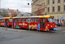 Da kommt schon unsere Strassenbahn!