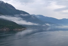 Die morgendliche Fahrt durch das Eidfjord