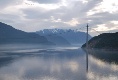 Eine der wenigen Brücken über ein Fjord - allerdings noch im Bau