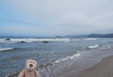 Ich bin am Strand vom Binz