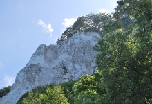 Unten am Strand - die Kreidefelsen von unten