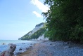 Ich bin am Strand der Kreidefelsen!