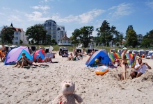 So ist es in Binz am Strand