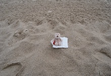 Ich bin am Strand!
