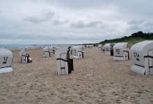 Wieder viele Strandkörbe