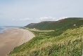 Der Stand in der Nähe von Worms Head