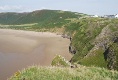 Der Stand in der Nähe von Worms Head