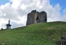 Die Überreste des Castles