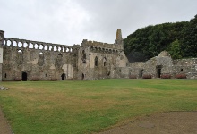 Die Ruinen der Abby in St. Davids