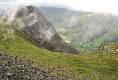 Der Blick ins Tal. Auf der anderen Seite war es viel schöner, nur die konnten wir leider nicht sehen.