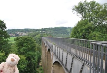 Ich bin am Pontcysyllte Aquädukt!