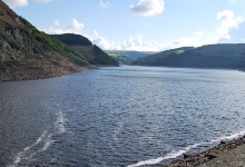 Der größe Stausee, nicht ganz voll.