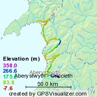 In Richtung Criccieth